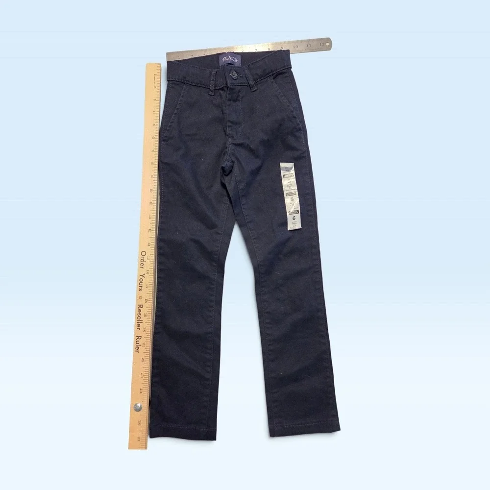 The Children's Place Navy Size 6 Skinny Slim Stretch Uniform Pants